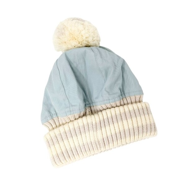 CHANEL Sport Vintage Coco Mark Logo Knit Beanie Winter Ski Hat #M Blue [105001] - Picture 7 of 13